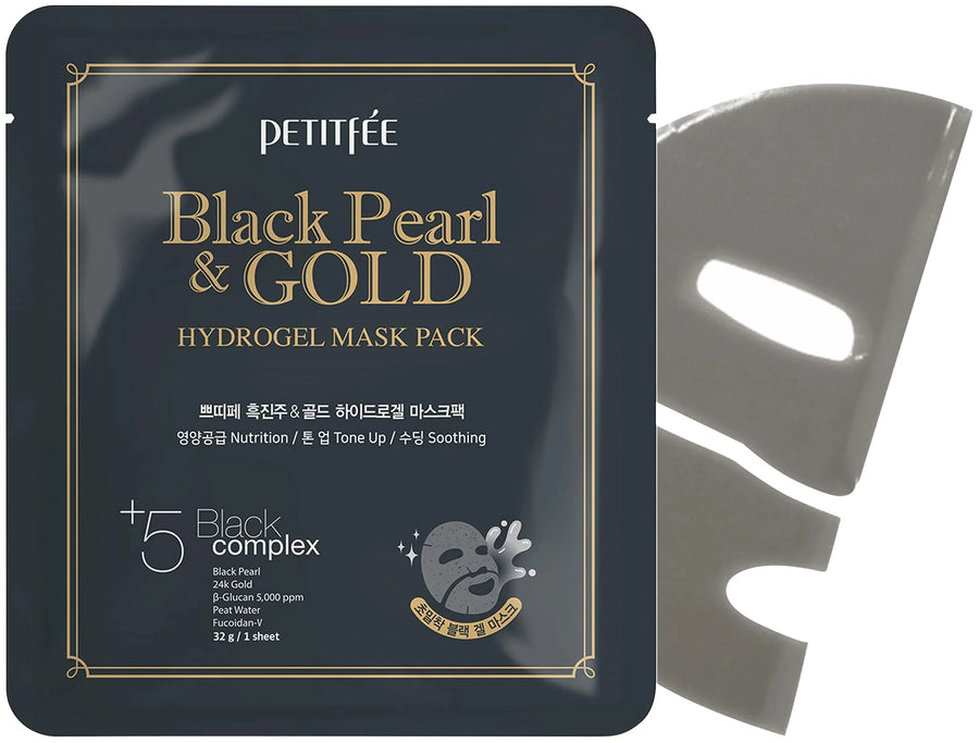 PETITFEE Black Pearl & Gold Sheet Mask